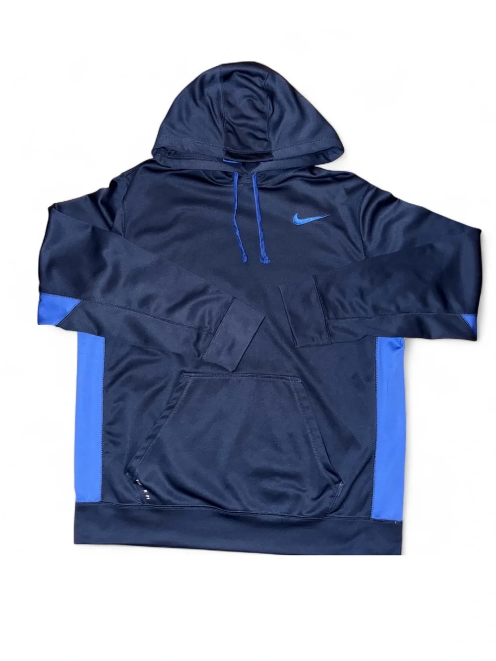 Nike Navy and Royal Blue Pullover Hoodie